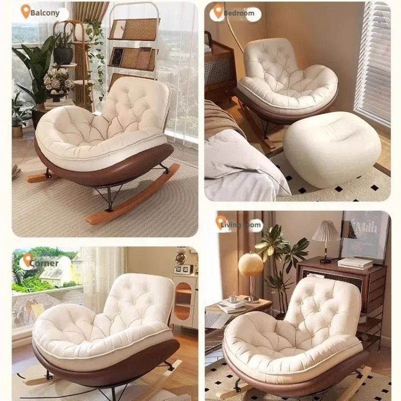 Modern Luxury Honeycomb Lazy Rocking Chair