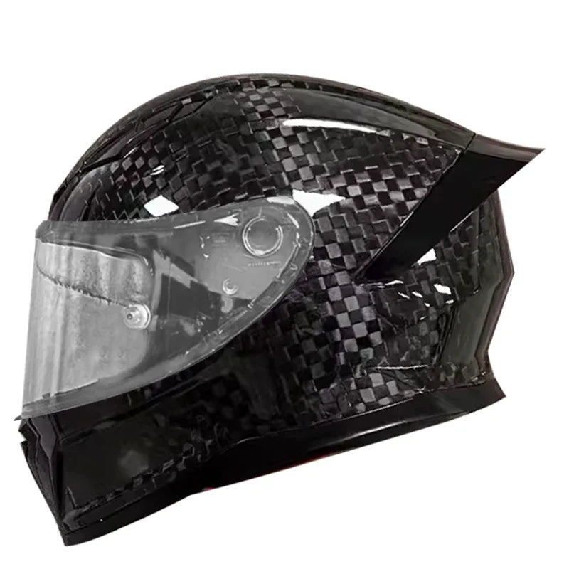 Full Face Helmet Carbon Fiber 3K Wear-Resistant