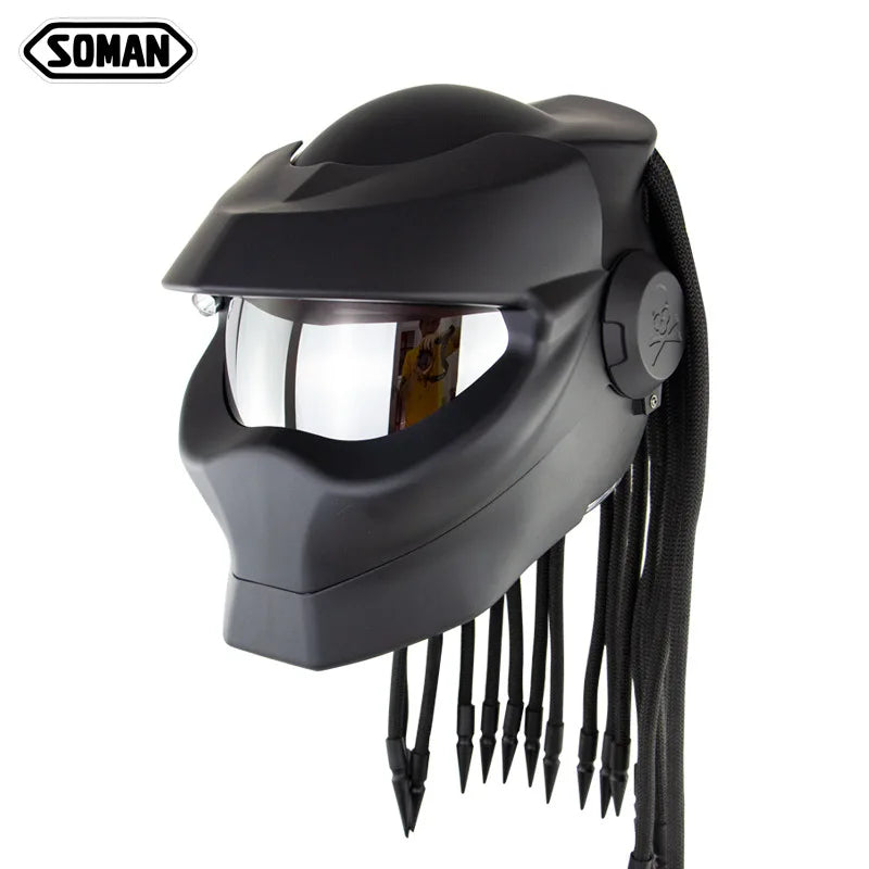 Iron Blooded Warriors Retro Braided Helmet with Laser Light