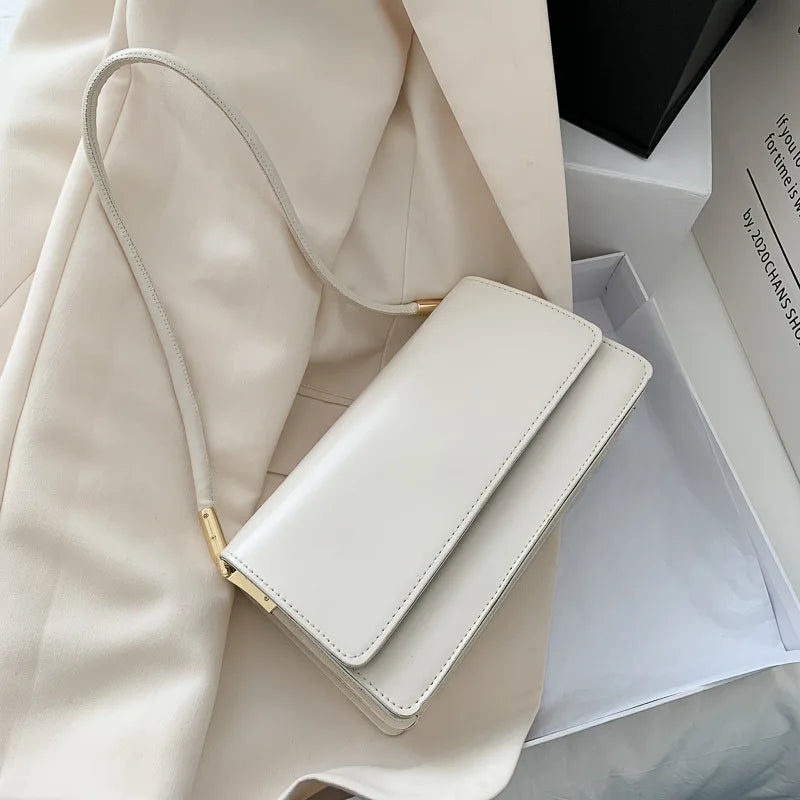 Fashion Underarm Shoulder Bag Solid Color