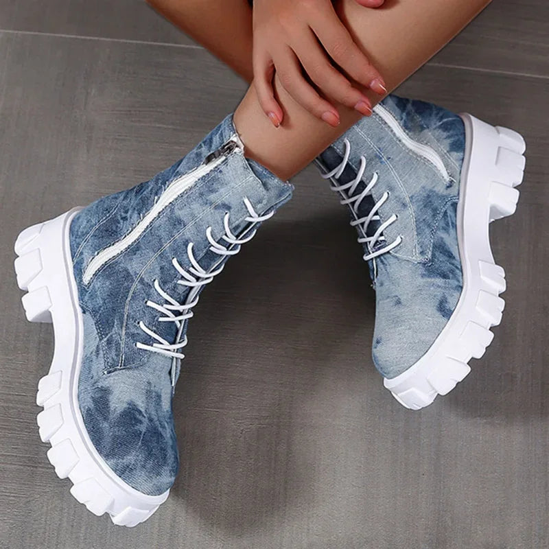 Breathable Thick-soled Fashionable Design Casual Boots