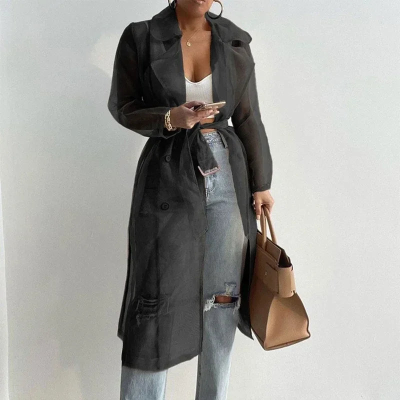 Mesh Windbreak Long Sleeve Jacket