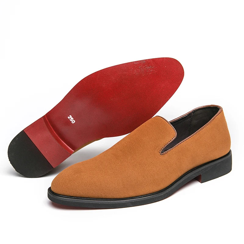 Red Bottom Loafers Slip-On