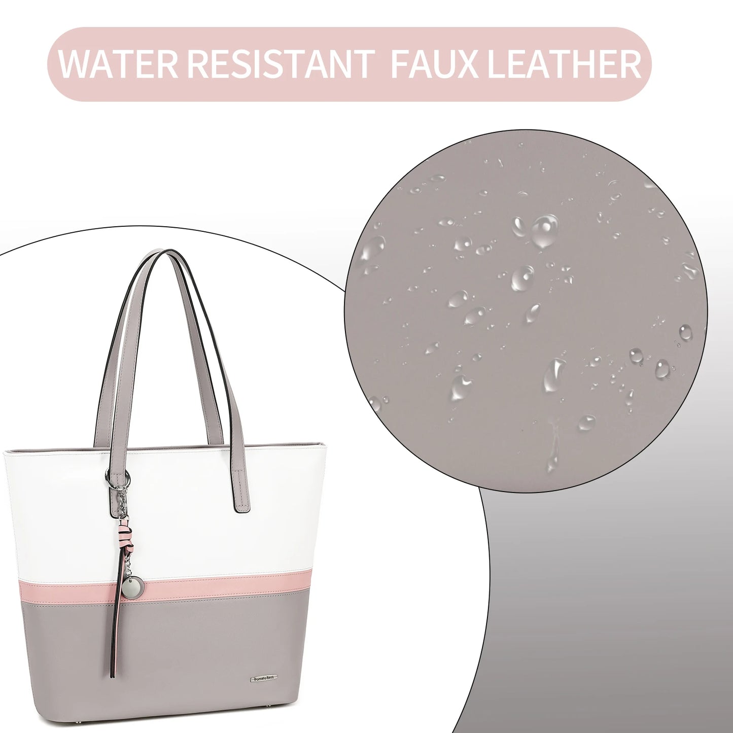 Large PU Leather Shoulder Bag