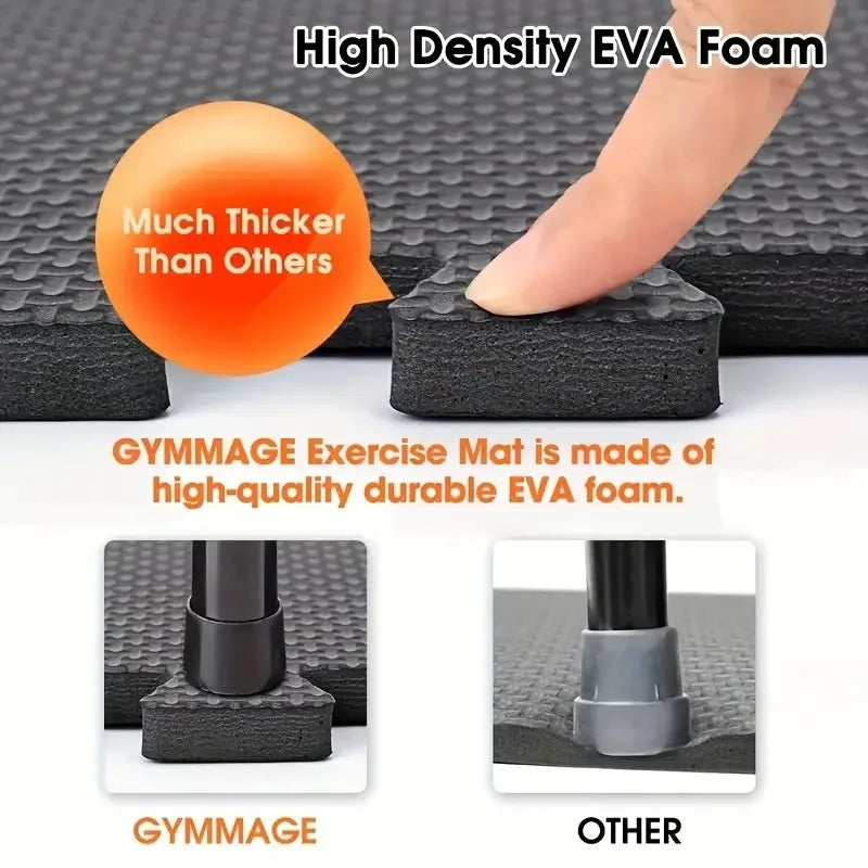 12pcs 30*30cm Sports Protection Gym Mat EVA Cross Pattern