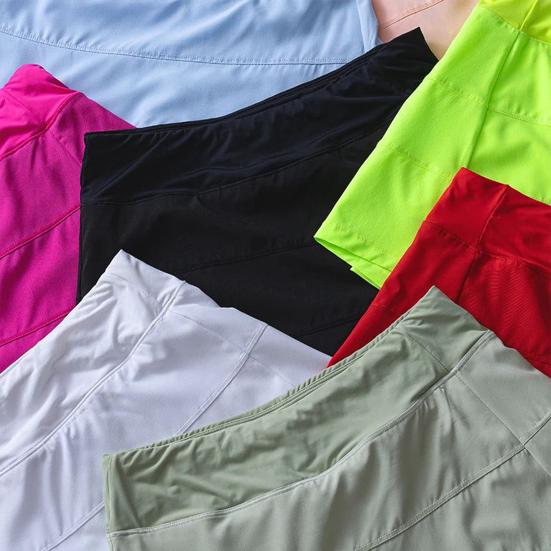 High Waisted Pleated Tennis Skirt with Pockets
