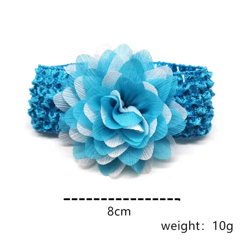 30/50pcs Colorful Flowers Pet Dog Bowties