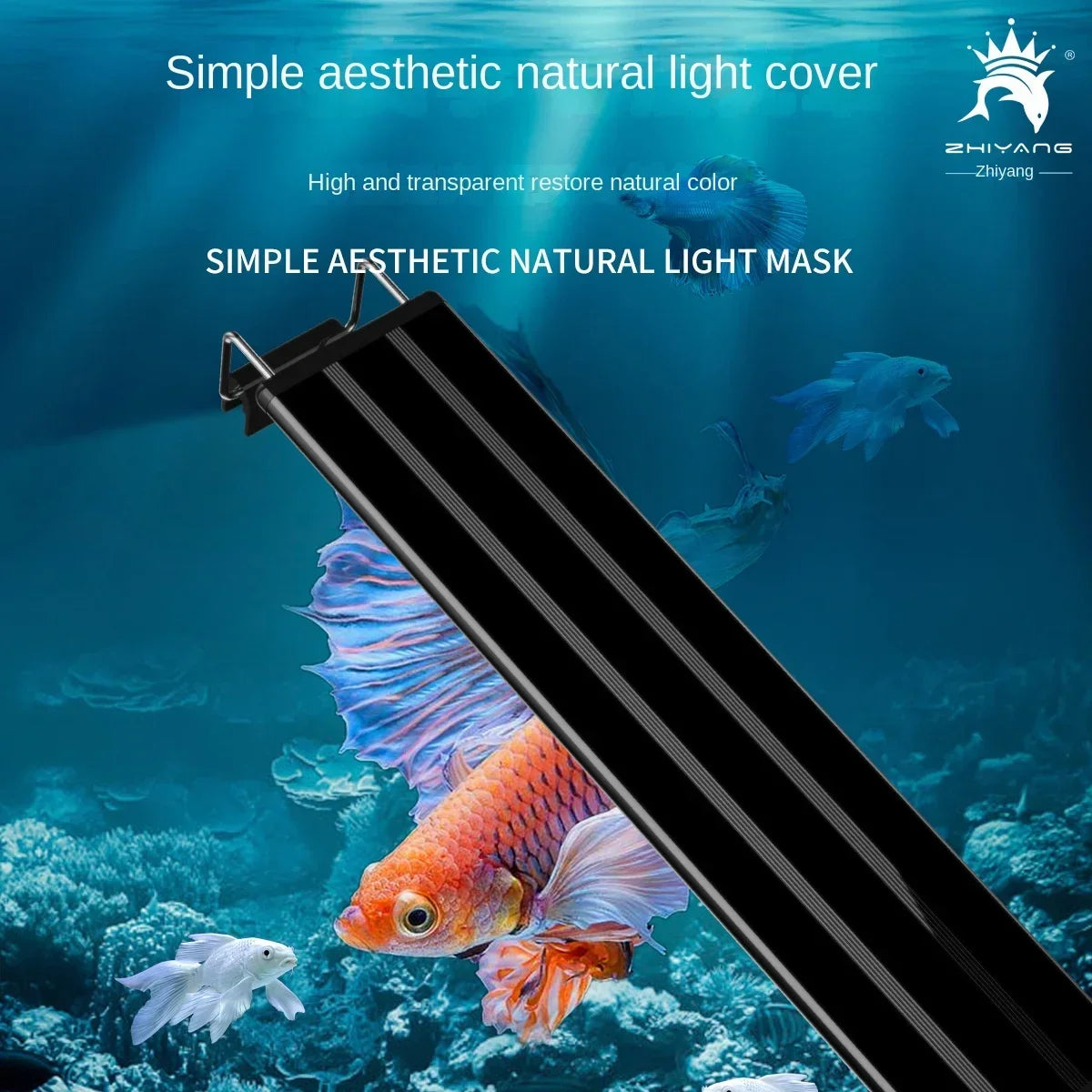 220V LED aquarium lighting four rows of color changeable lights