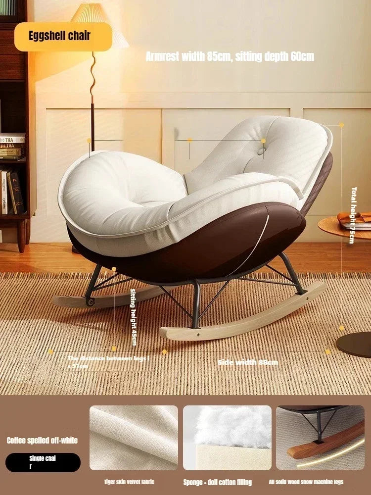 Modern Luxury Honeycomb Lazy Rocking Chair
