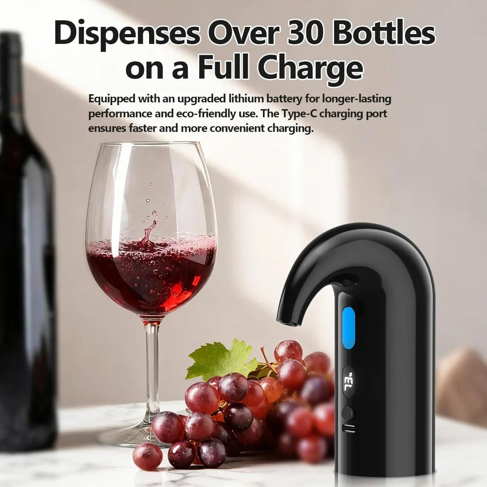 Electric Wine Aerator & Decanter Pump Quiet Dual-Pump