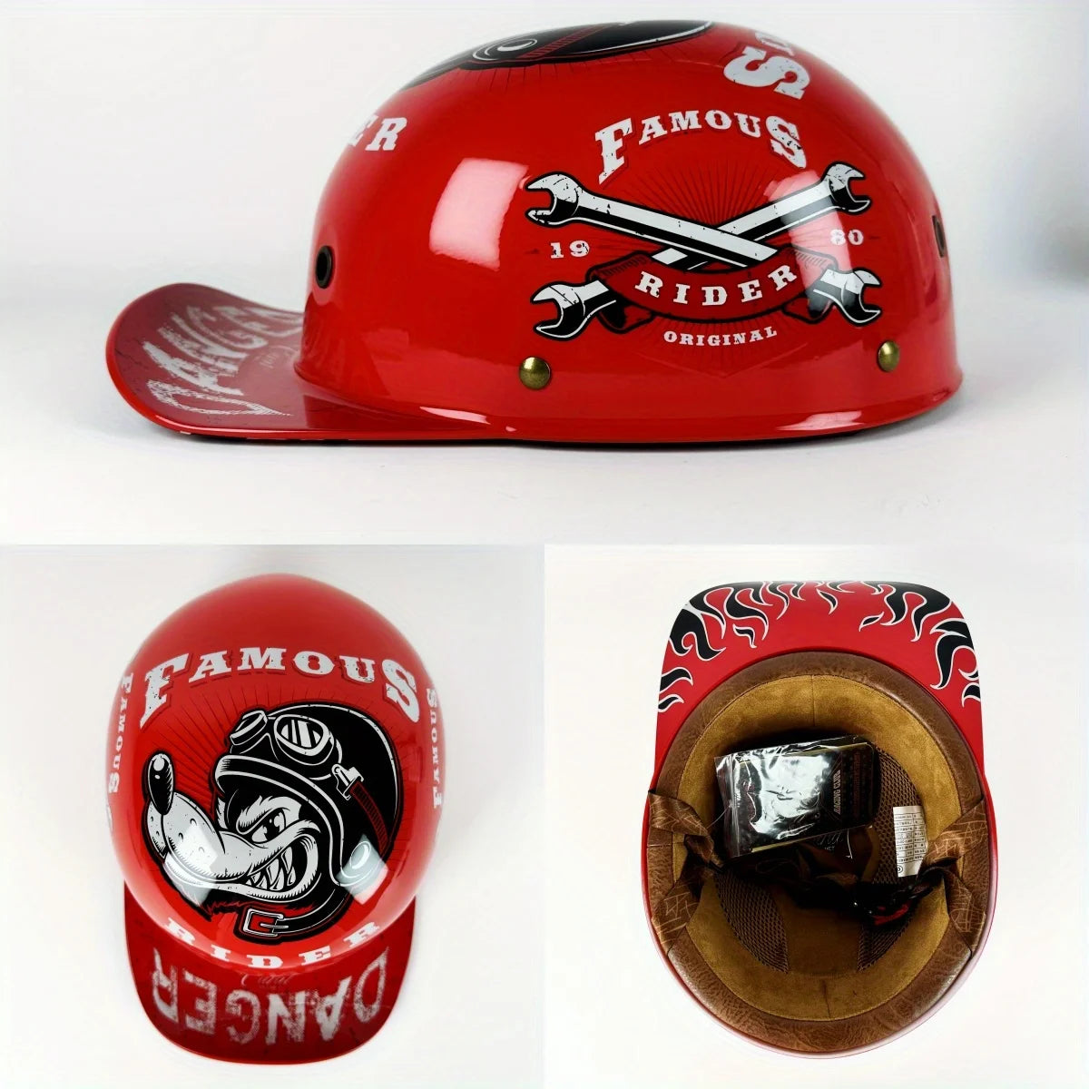 Motorcycle Retro Half Helmet Four Seasons Universal