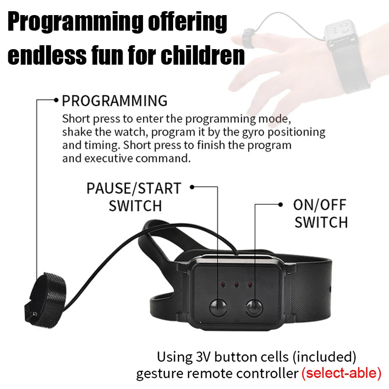 RC Robot 2.4G Radio Remote Control With Sound Watch Gesture Induction Sensor