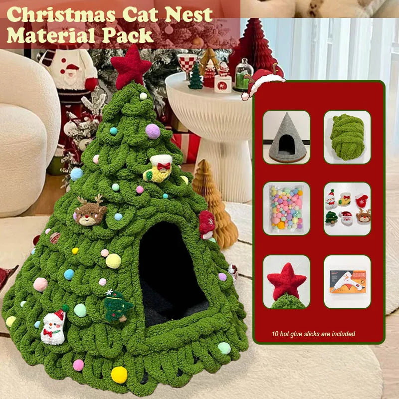 Christmas Tree Bed DIY Yarn Tools Package Homemade