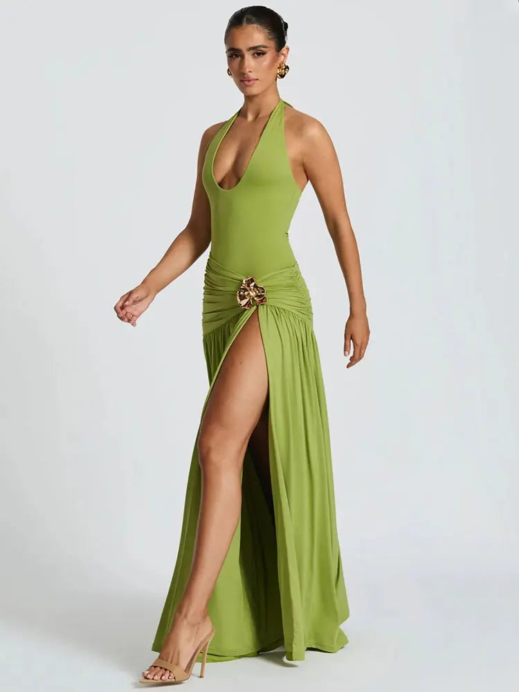 Elegant Backless Sexy Maxi Dress