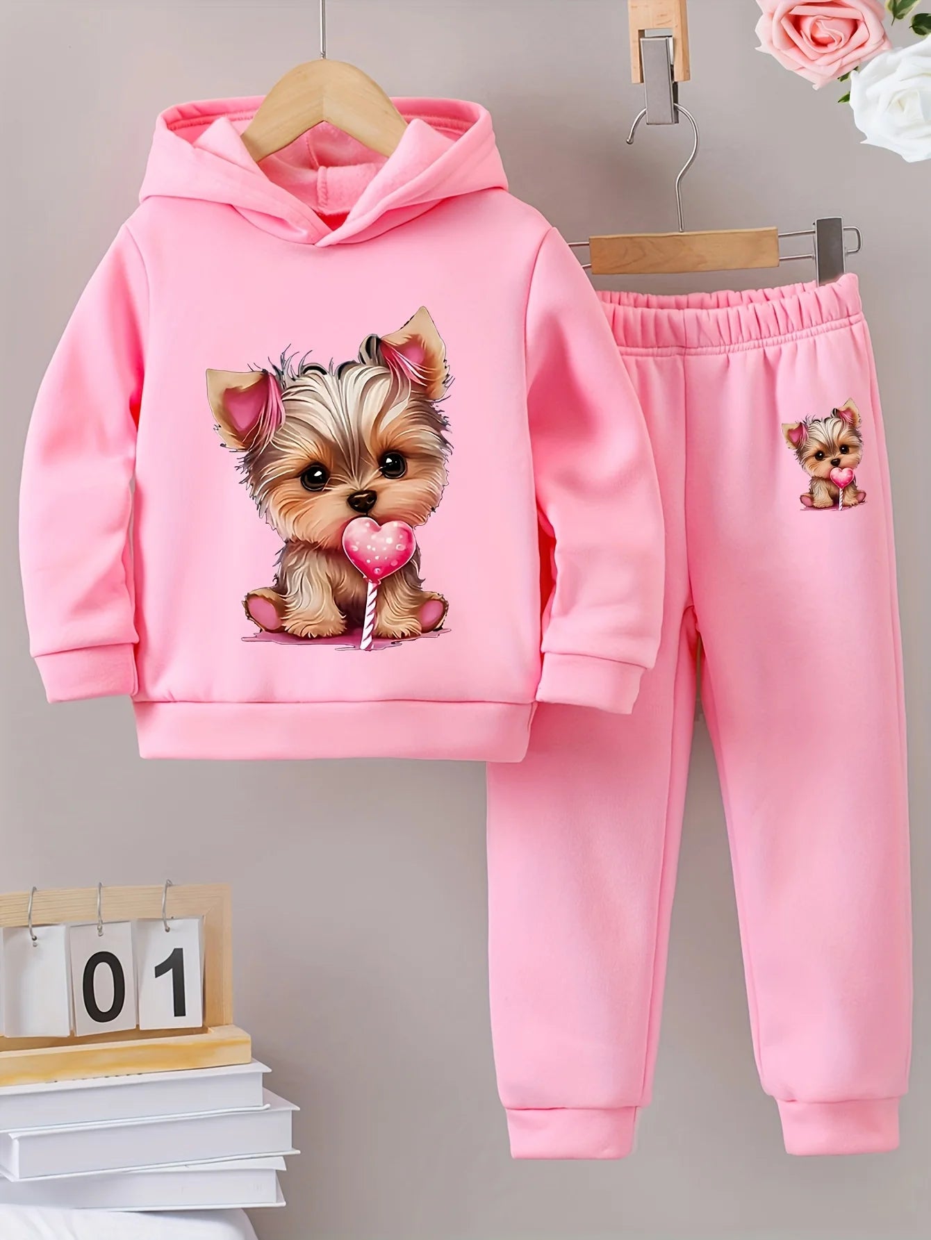 2Peice sets Exquisite Fashion Girls Fleece Tracksuit