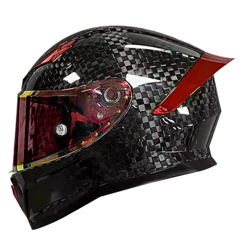 Full Face Helmet Carbon Fiber 3K Wear-Resistant