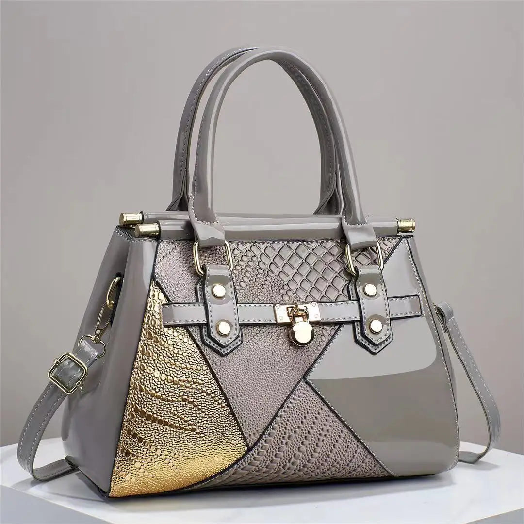 Fashionable Luxury Texture Lizard Pattern Shoulder Bag