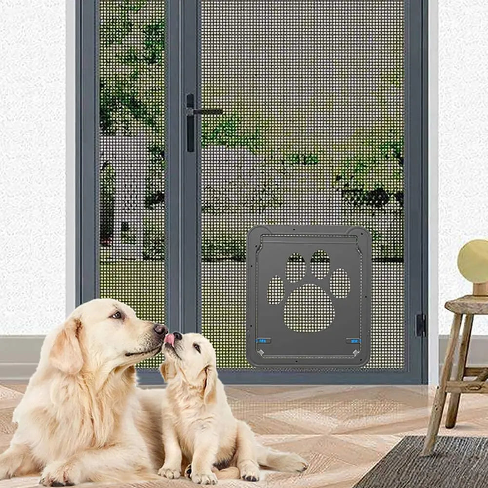 Dog Cat Door Lockable Magnetic Screen