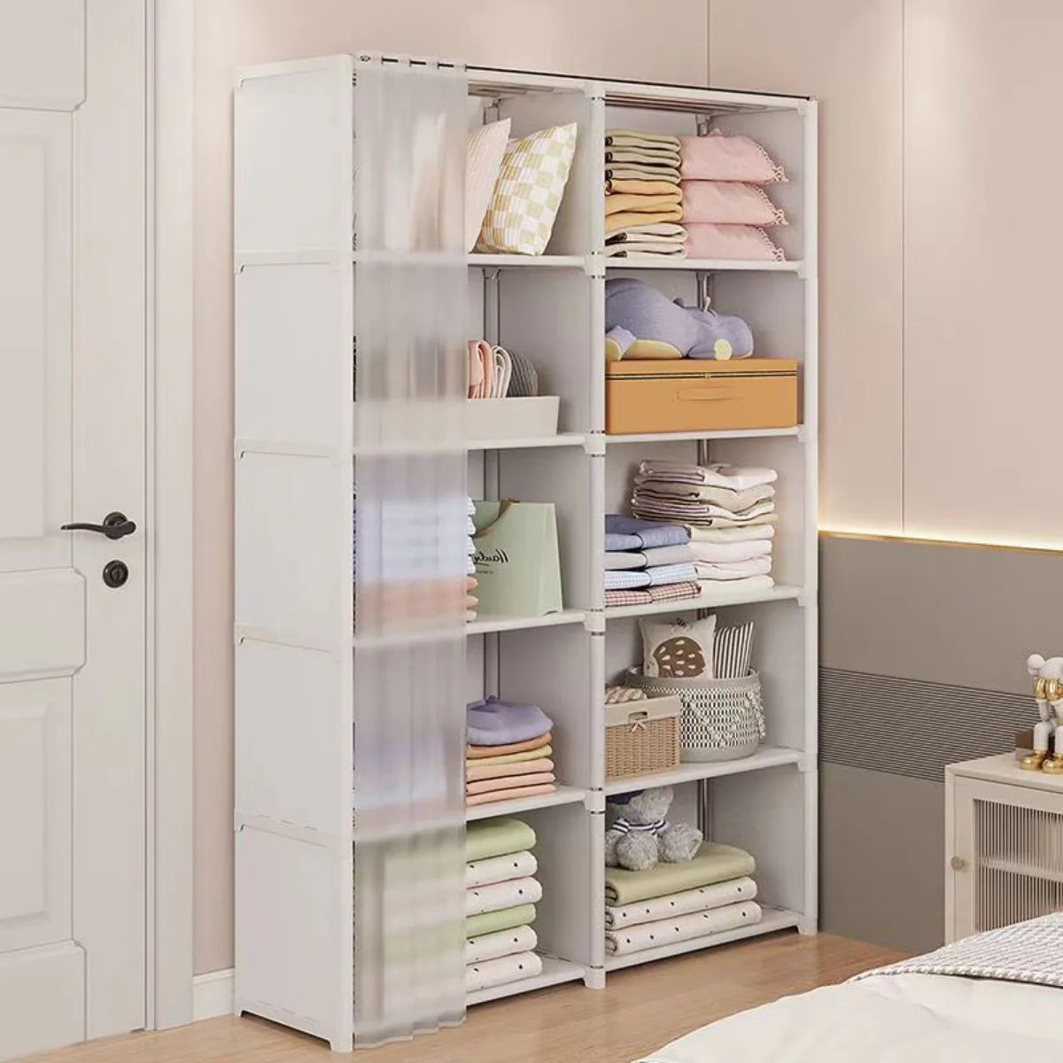 6/5 Layers Dustproof Simple Assembly Storage Cabinet