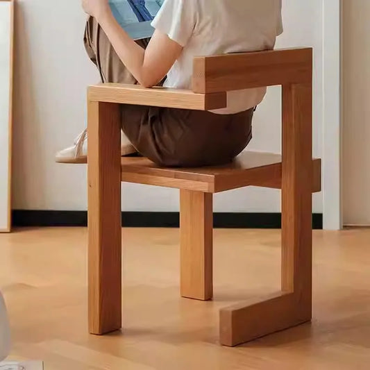 Solid Wood Building Block Luxury Modern Chair