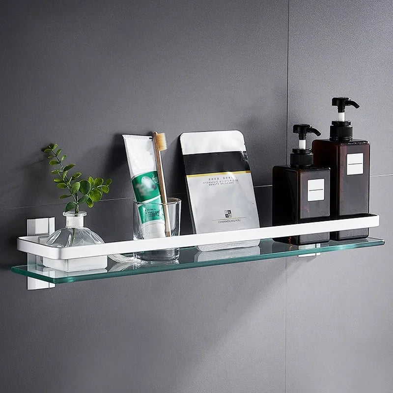 Glass Shelf Storage Shower Organizer