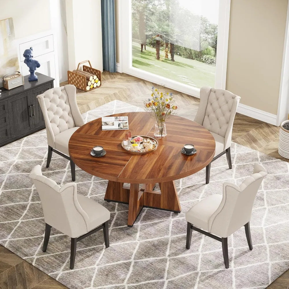 Dining table and chair set 47 inches 4 chairs