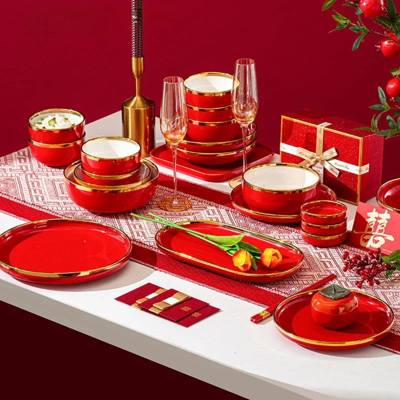 New Dishes Set Home Creative Ceramics
