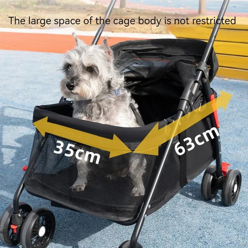 Pet Stroller Lightweight Folding Walker