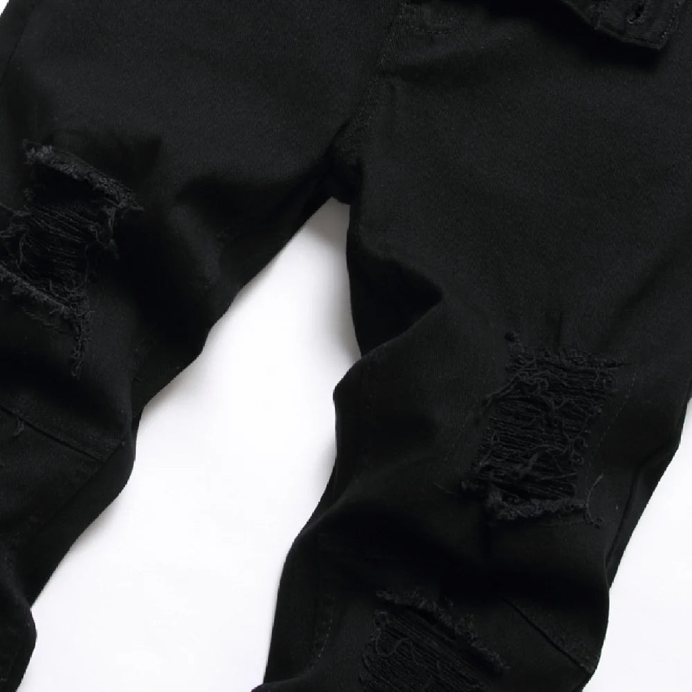 Men Black Stretch Fit Jeans