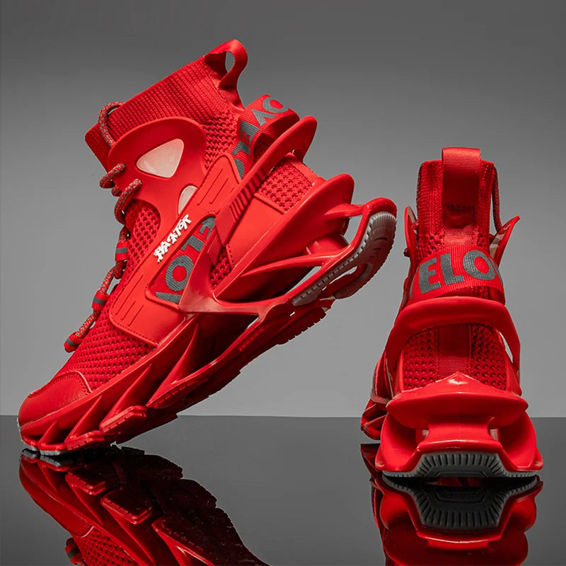 Mens Race Trainer Breathable Fashion Running Shoes