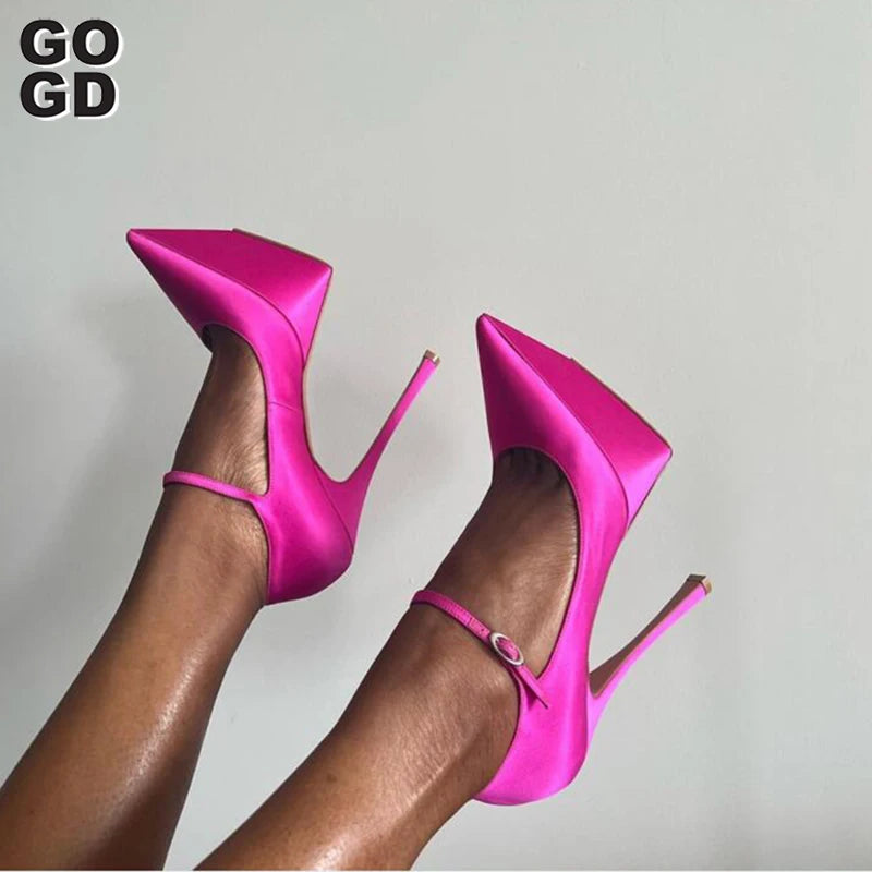 Platform Pumps New Design Luxury Thin Pointed Toe High Heels