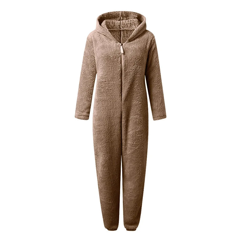 Fleece Sleepwear Hood Set Pajamas
