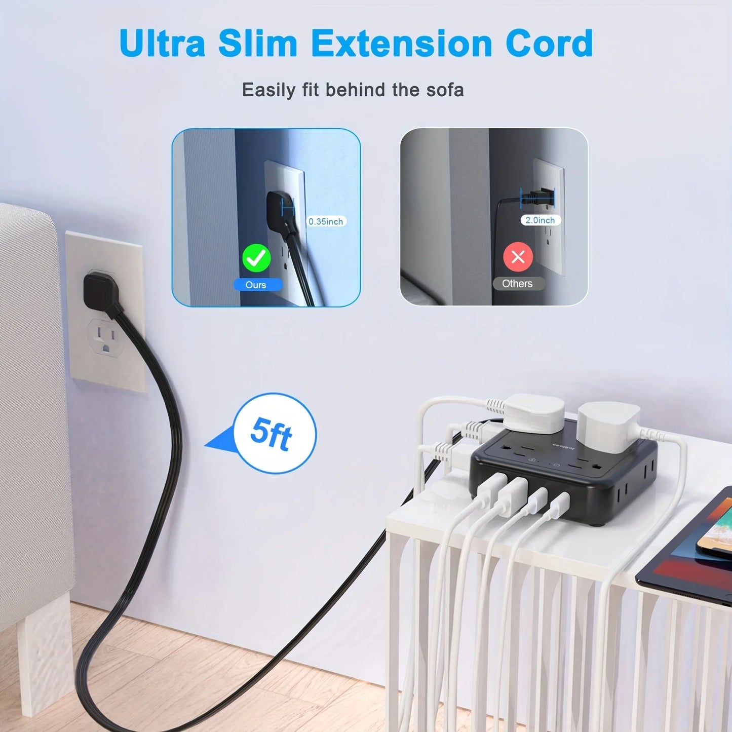 12-in-1 US Plug Power Strip