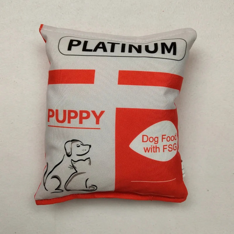 Funny Crisps Dog Chew Plush Dog Toy