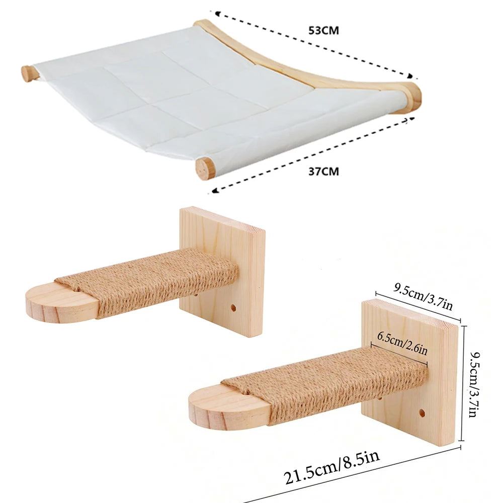 Wall-Mounted Climbing Shelves Cat Furniture