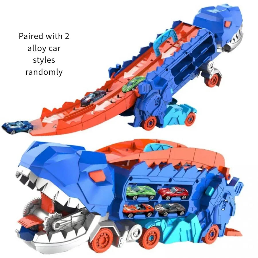 Folding Dinosaur Car Transporter Toy