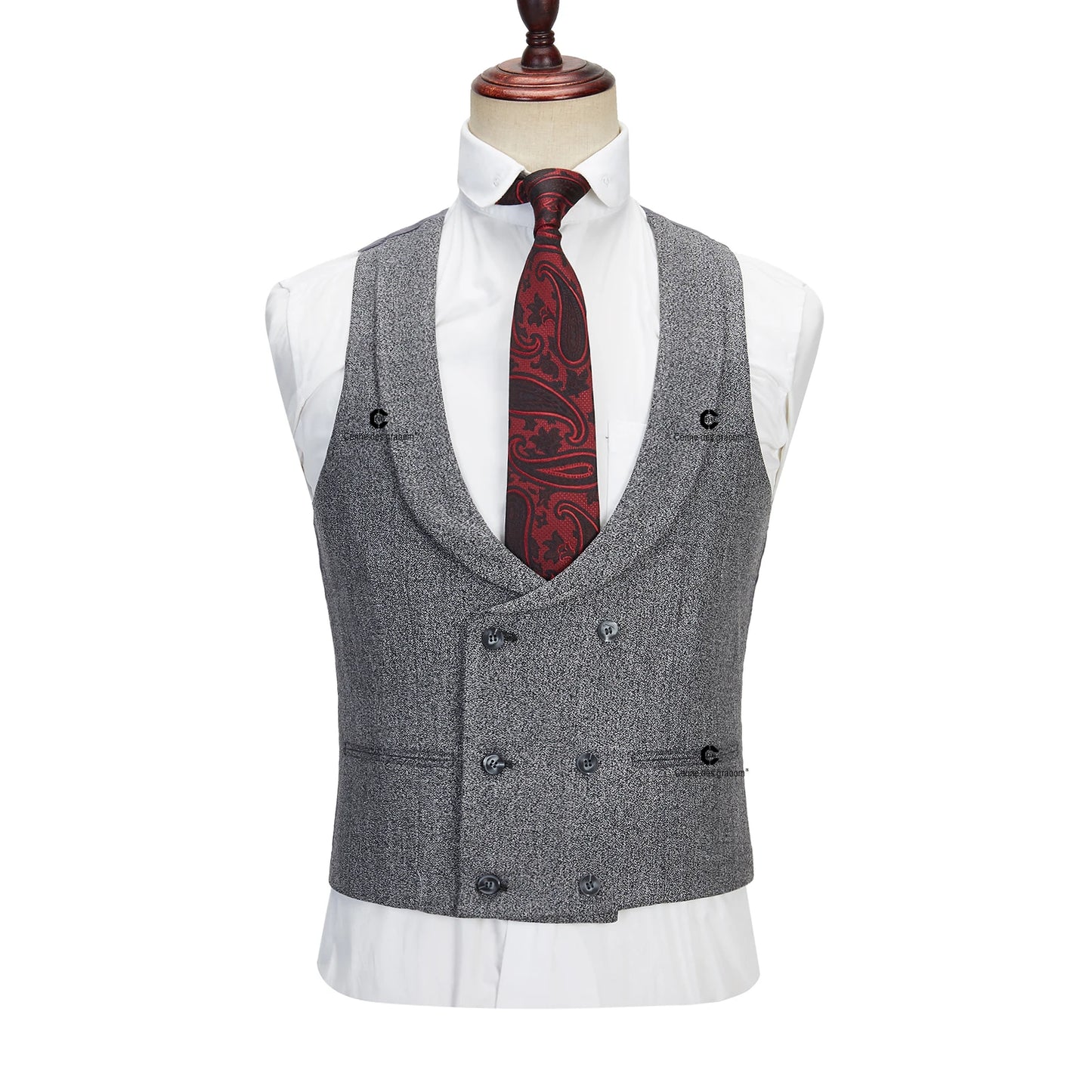 Elegant Grey Tweed Suits