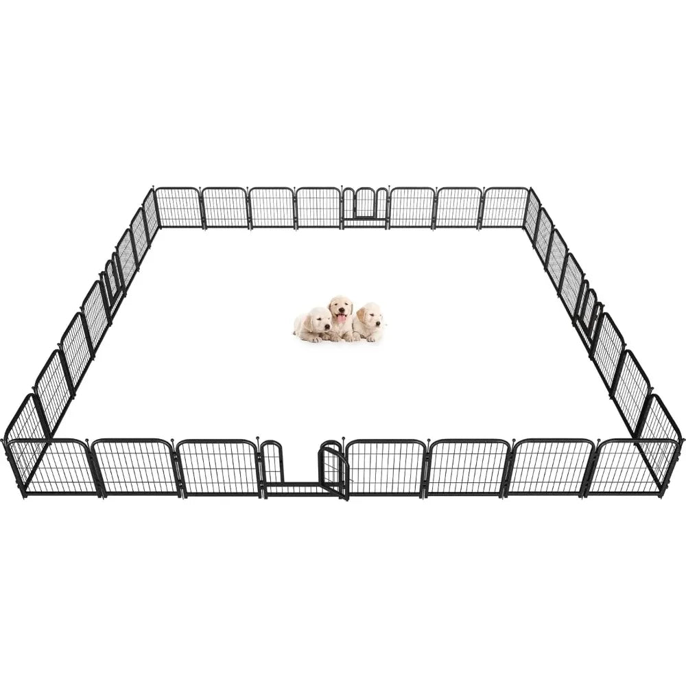 Metal Dog Playpen, 32" Inch Height 32Panels