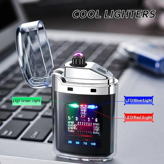 Smart Electronic Lighter Rechargeable Windproof Flameless