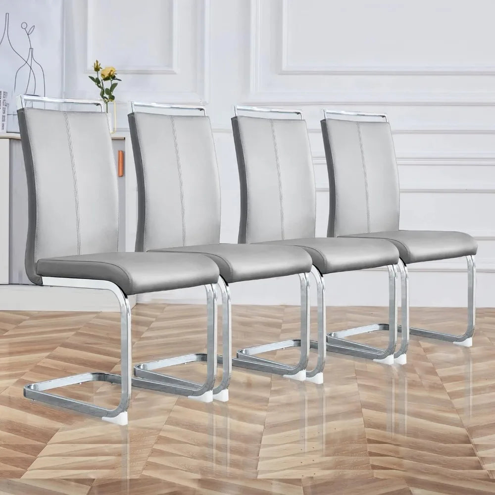 Dining Chairs (Light Gray, Set of 2)