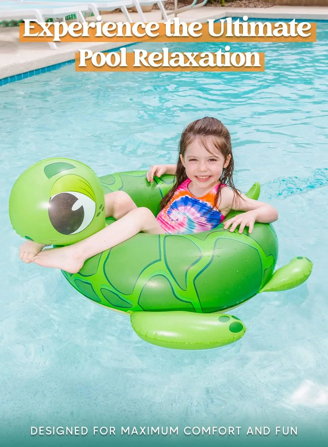 3-Pack Inflatable Pool Floats Dinosaur Sea Turtle Dolphin