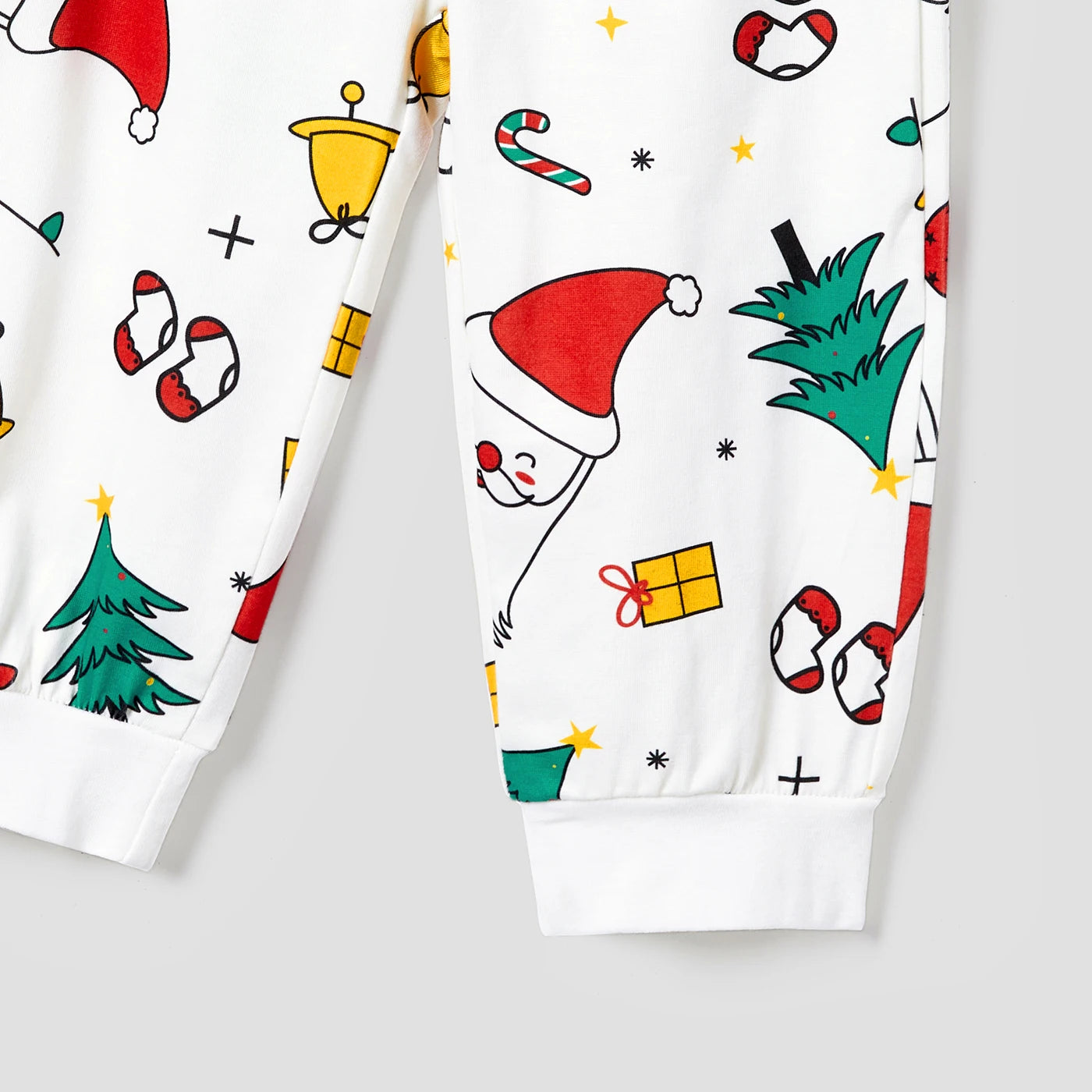 Christmas Family Matching Colorful Festival Theme Print Long Sleeve