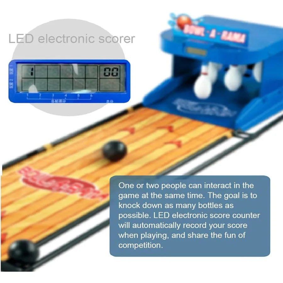 Electronic Bowling Alley Game with Automatic Reset