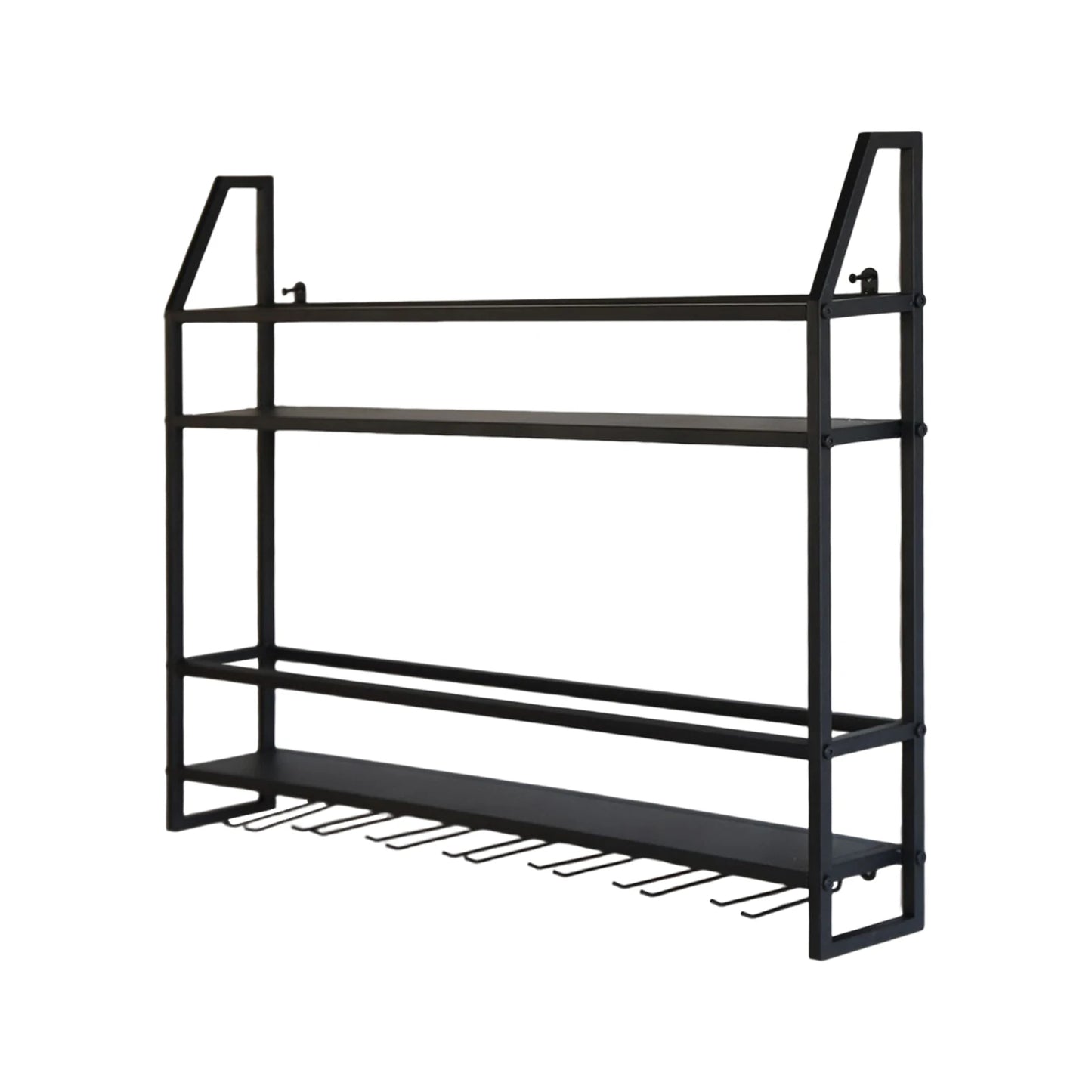 Wall Mounted Iron Wine Rack