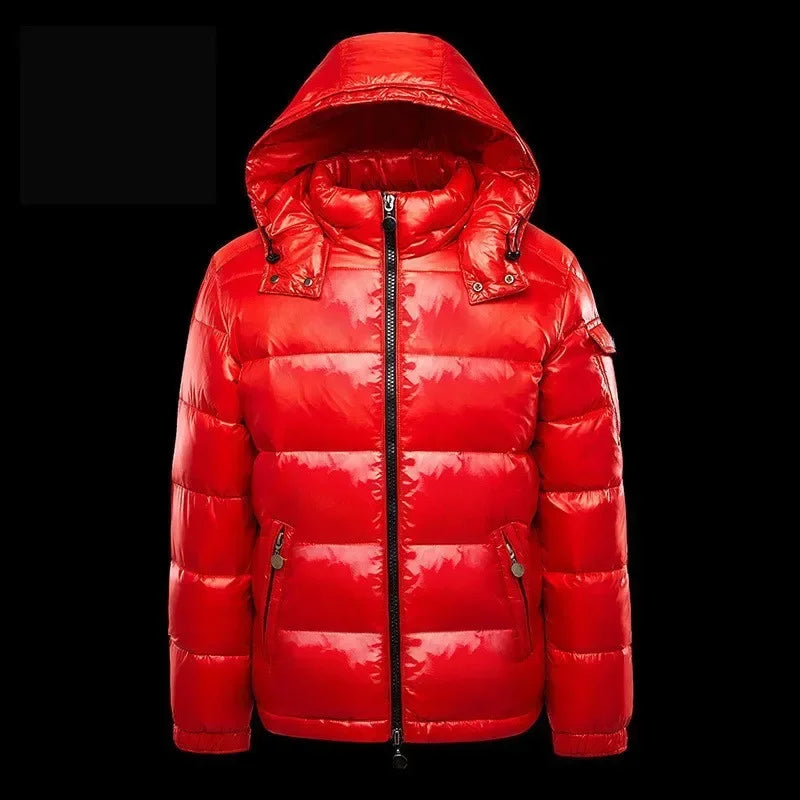 Men Winter Down Jacket Fashion Warm Hooded