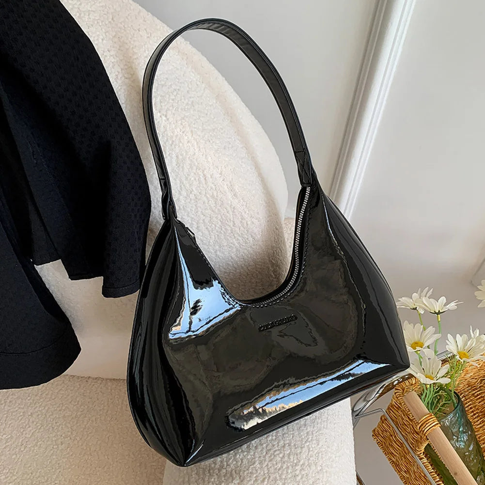Patent Leather Tote Bag