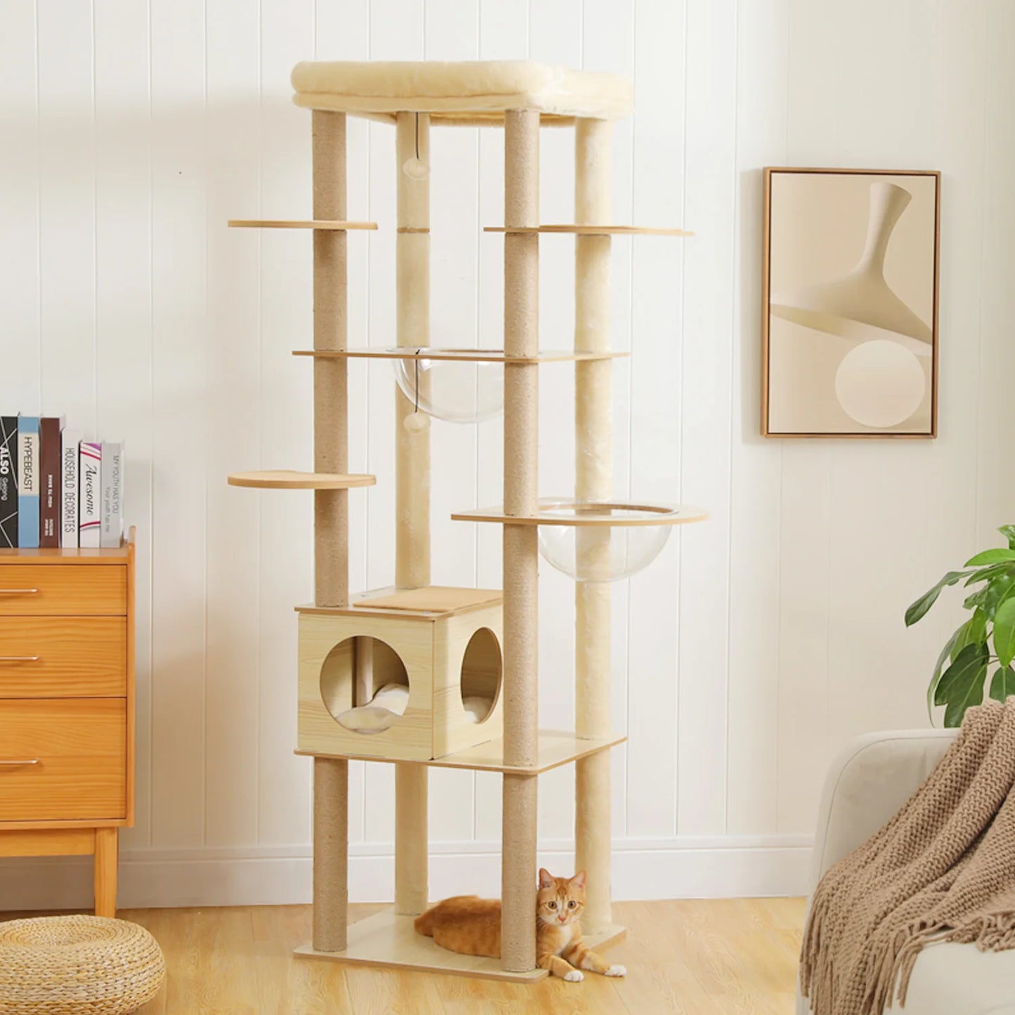 Multi-Level Cat Tree with Sisal Scratching Posts