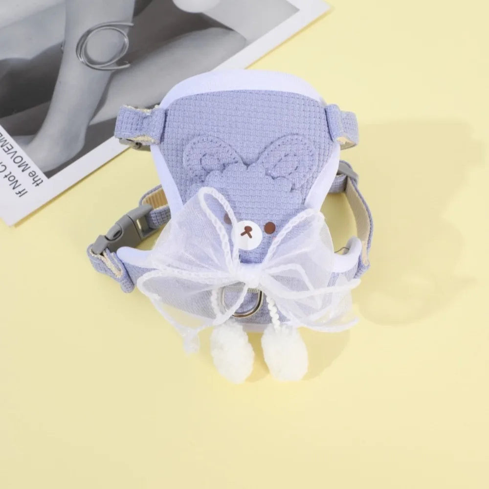 Adjustable Cat Dog Harness with Lead Leash