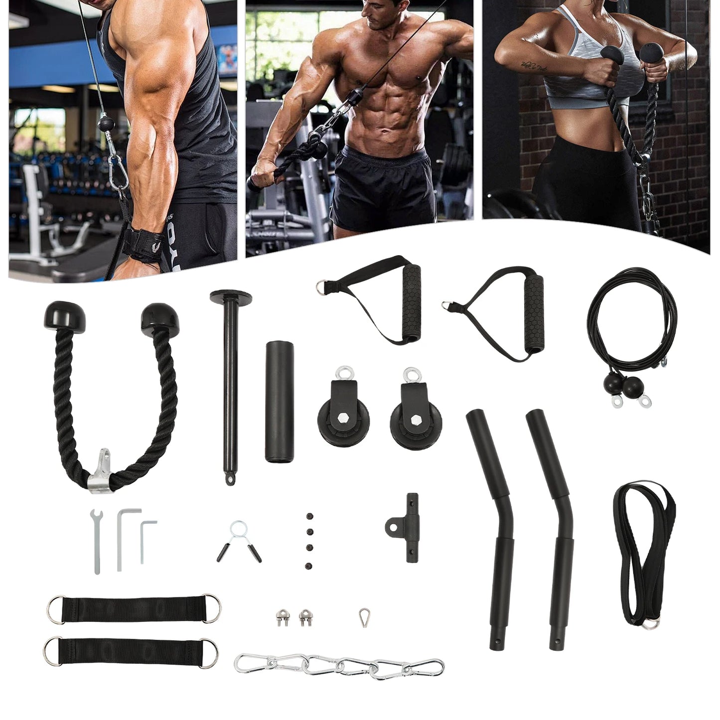 Cable Weight Pulley System Fitness Equipment