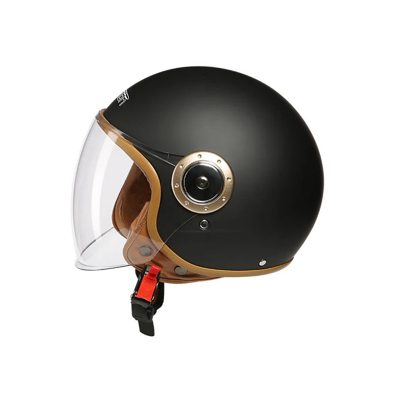 Retro Motorcycle ABS Crashworthiness Comfortable Fit Helmet